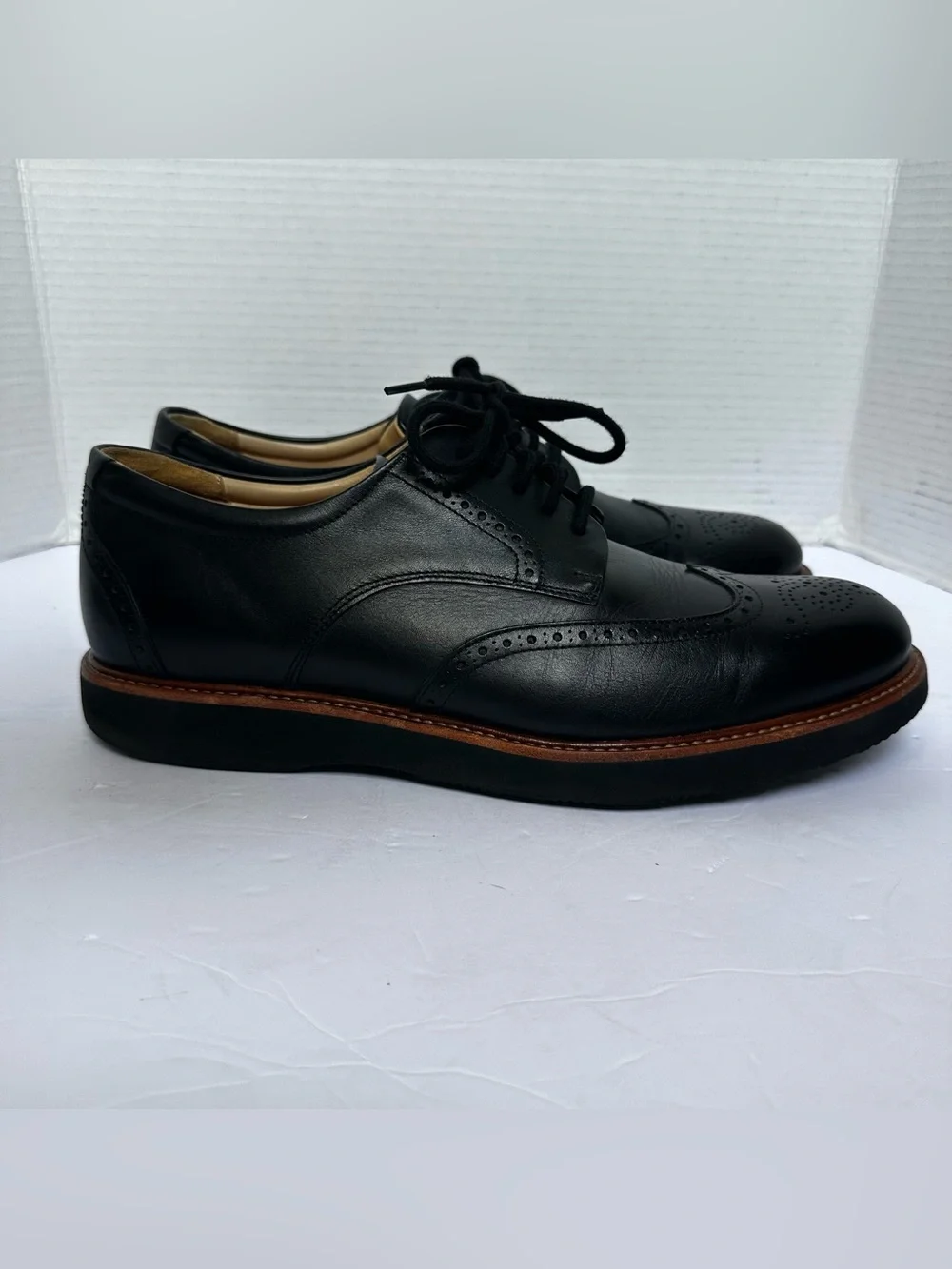 Samuel Hubbard Men’s 100% Leather Oxford Tipping Point Men’s Dress Shoes-Size 11